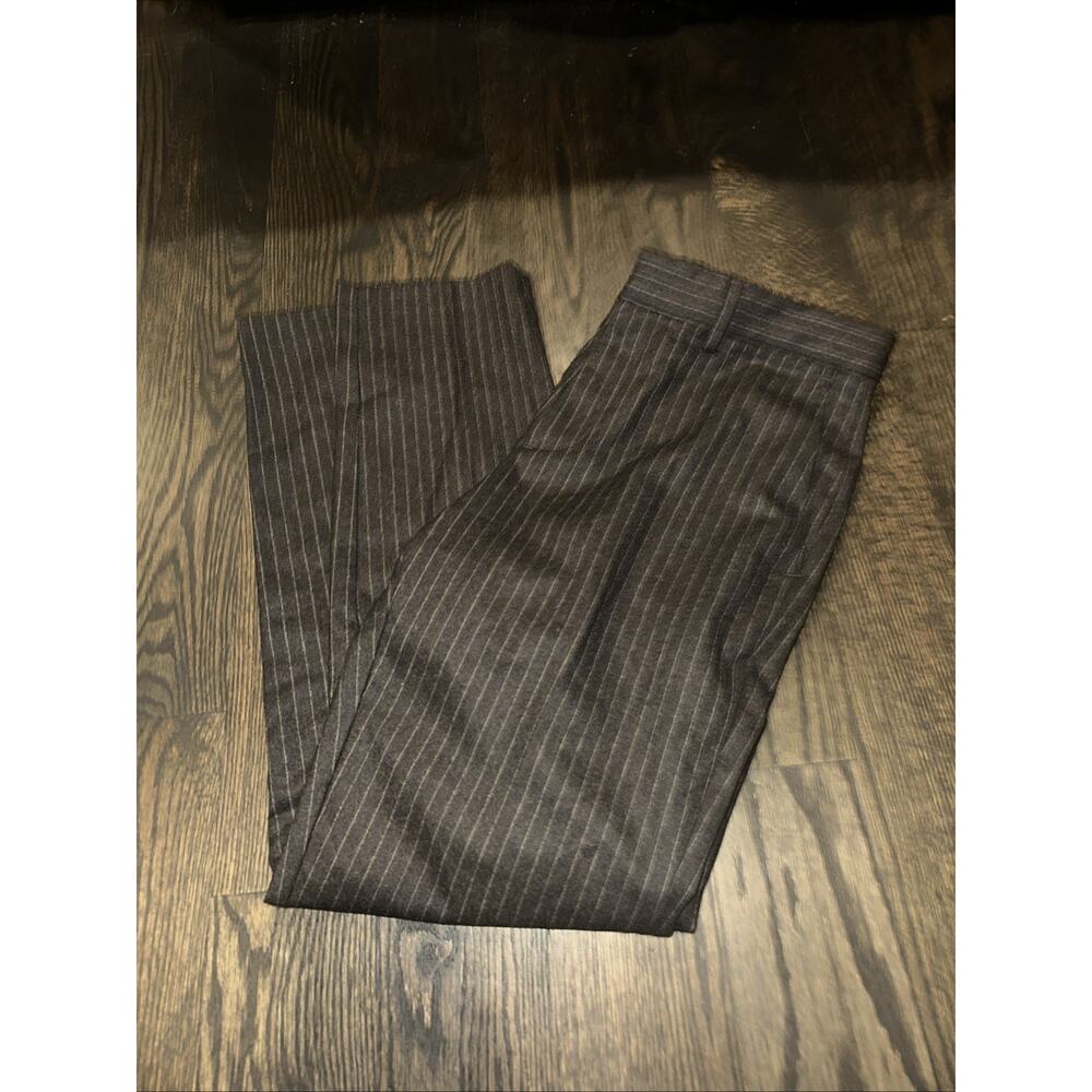 Banana Republic Dress Pants Mens 28x30 Tapered Pinstripe Black